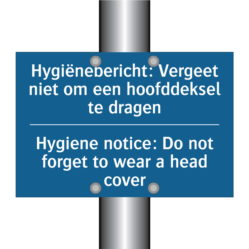 Hygiënebericht: Vergeet niet om /.../ - Hygiene notice: Do not forget /.../