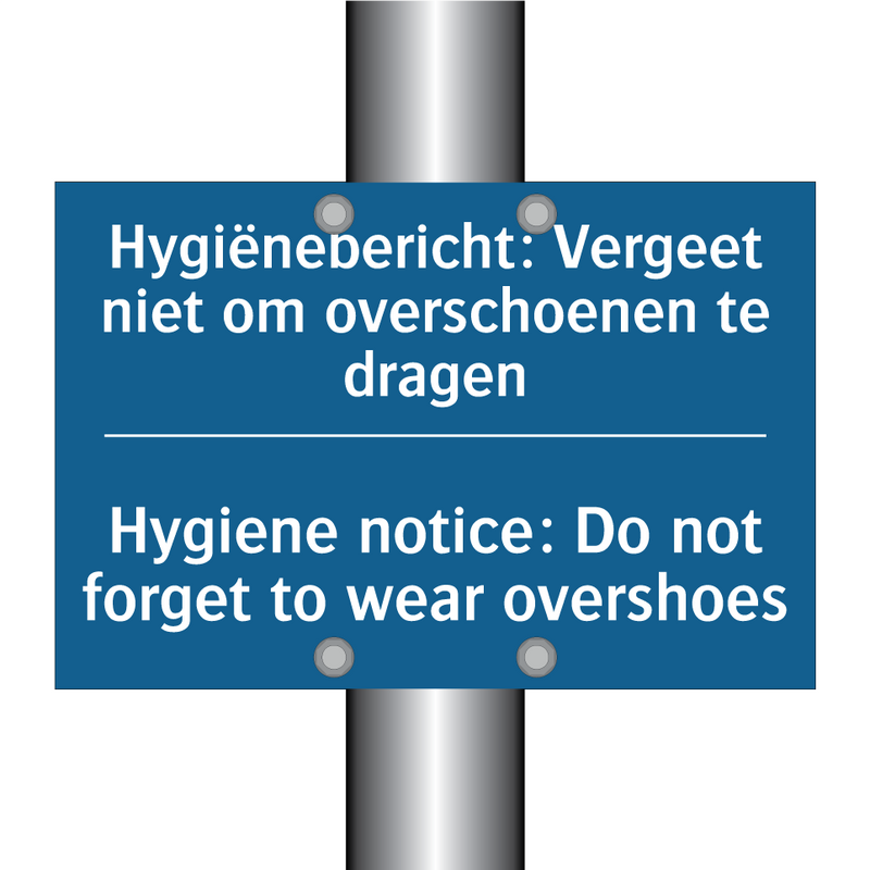 Hygiënebericht: Vergeet niet om /.../ - Hygiene notice: Do not forget /.../