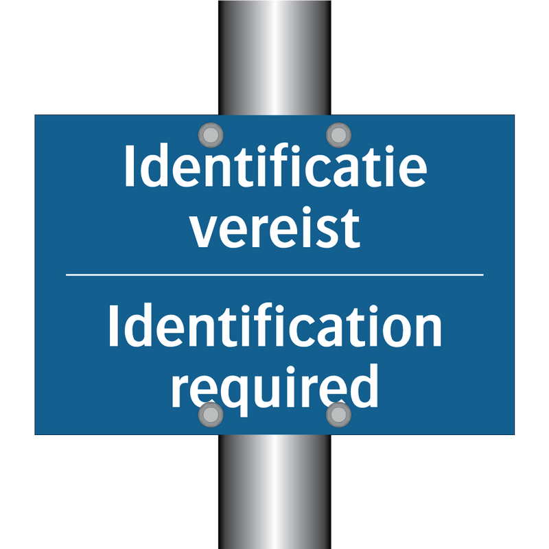 Identificatie vereist - Identification required & Identificatie vereist - Identification required