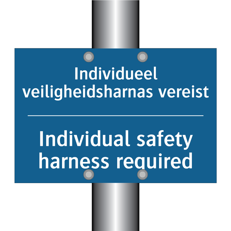 Individueel veiligheidsharnas /.../ - Individual safety harness required /.../