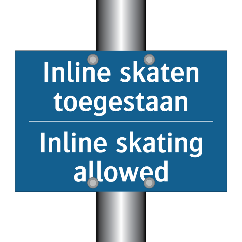 Inline skaten toegestaan - Inline skating allowed