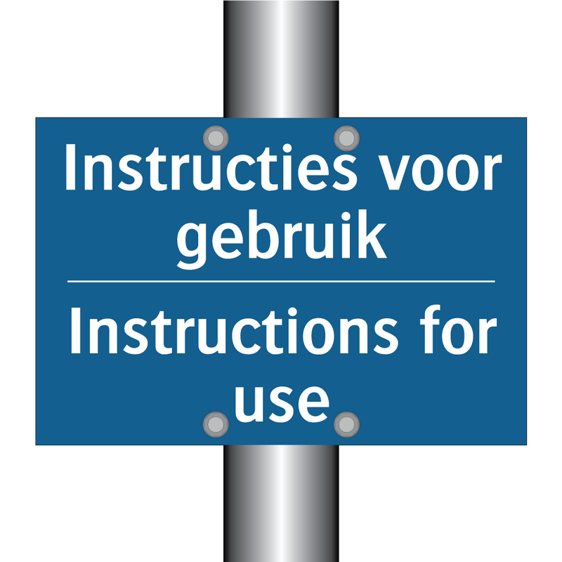 Instructies voor gebruik - Instructions for use & Instructies voor gebruik - Instructions for use