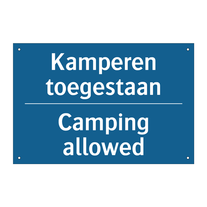 Kamperen toegestaan - Camping allowed & Kamperen toegestaan - Camping allowed