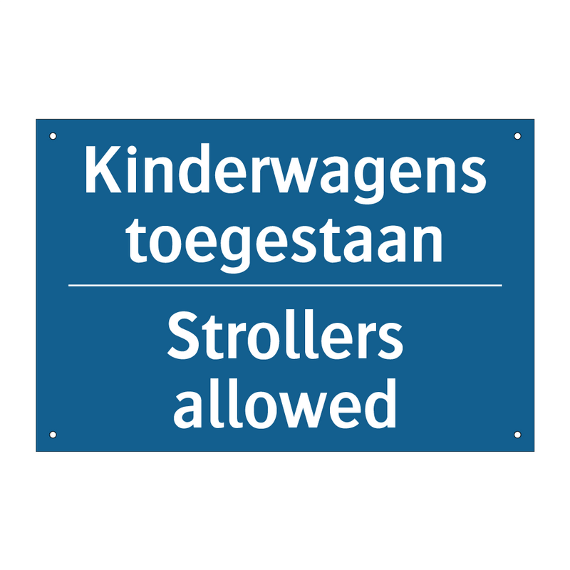 Kinderwagens toegestaan - Strollers allowed & Kinderwagens toegestaan - Strollers allowed