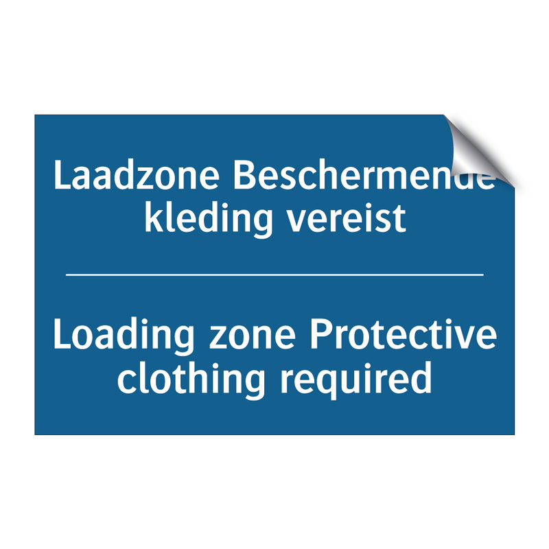 Laadzone Beschermende kleding /.../ - Loading zone Protective clothing /.../