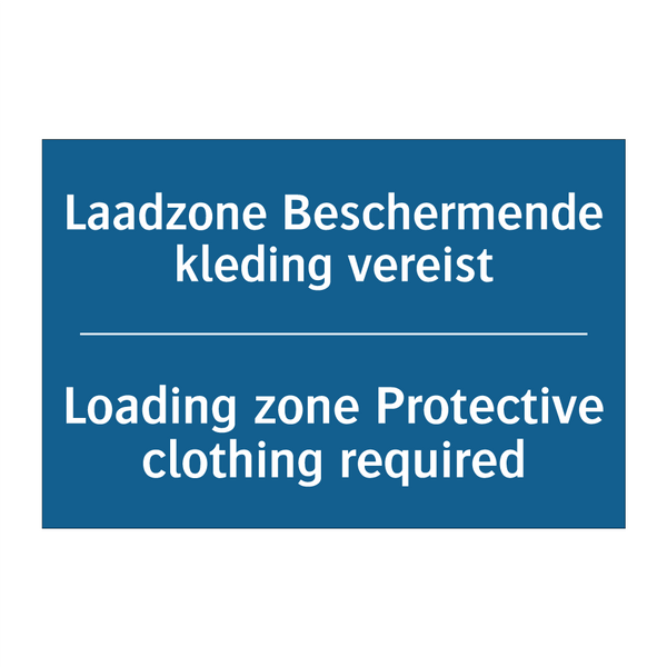 Laadzone Beschermende kleding /.../ - Loading zone Protective clothing /.../