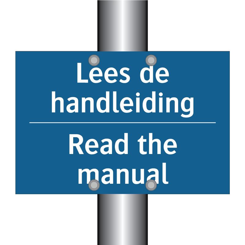 Lees de handleiding - Read the manual & Lees de handleiding - Read the manual