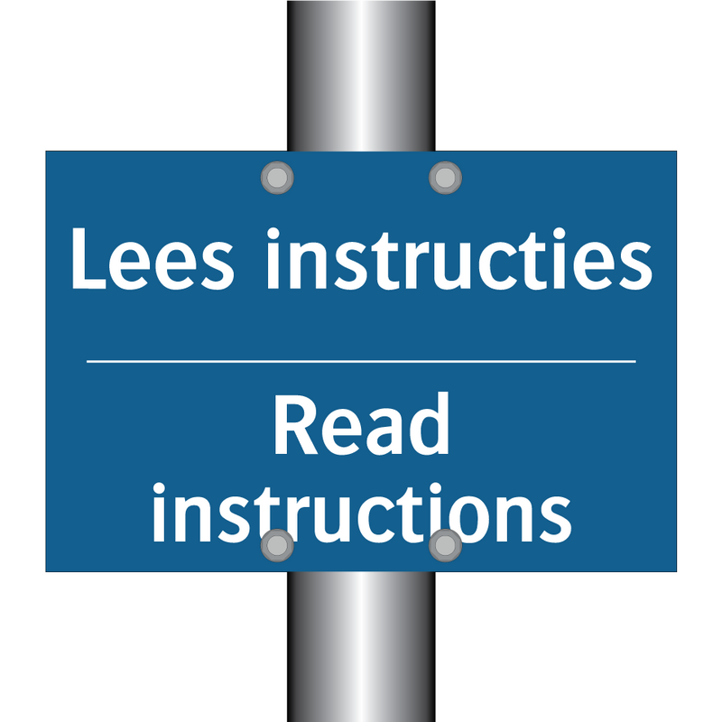 Lees instructies - Read instructions & Lees instructies - Read instructions