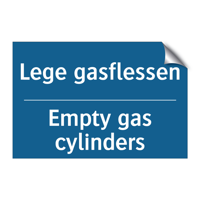 Lege gasflessen - Empty gas cylinders & Lege gasflessen - Empty gas cylinders