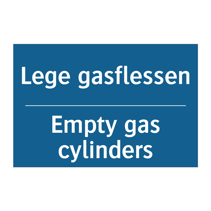 Lege gasflessen - Empty gas cylinders & Lege gasflessen - Empty gas cylinders