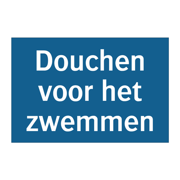 Douchen voor het zwemmen & Douchen voor het zwemmen & Douchen voor het zwemmen