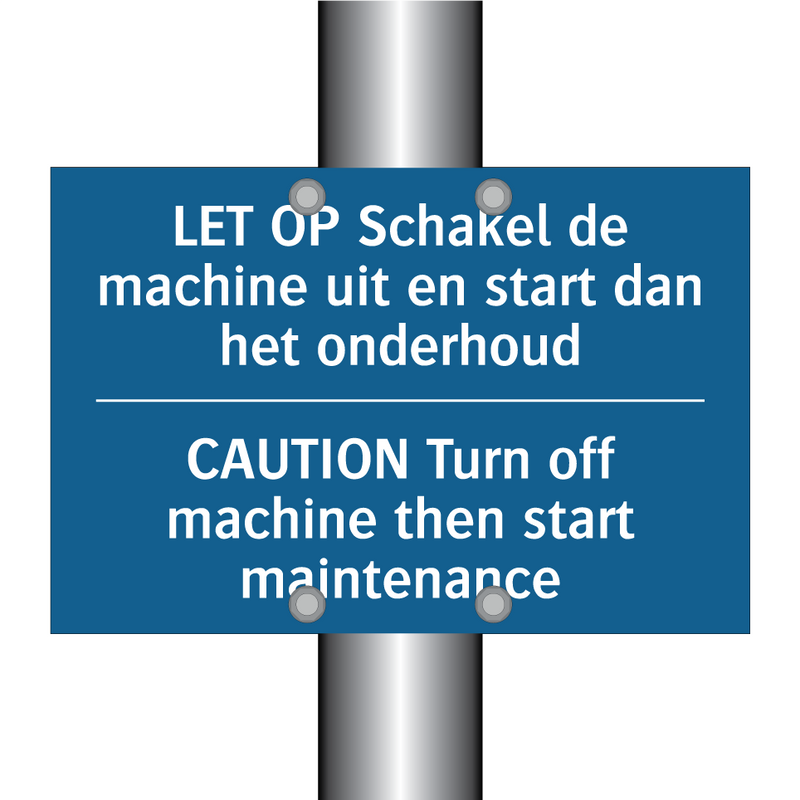 LET OP Schakel de machine uit /.../ - CAUTION Turn off machine then /.../