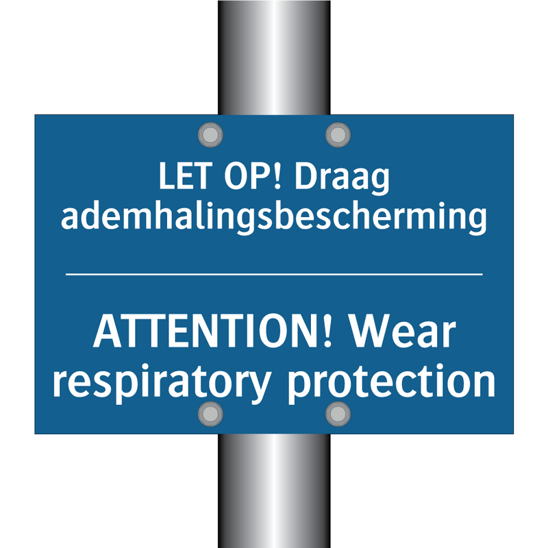 LET OP! Draag ademhalingsbescherming /.../ - ATTENTION! Wear respiratory protection /.../