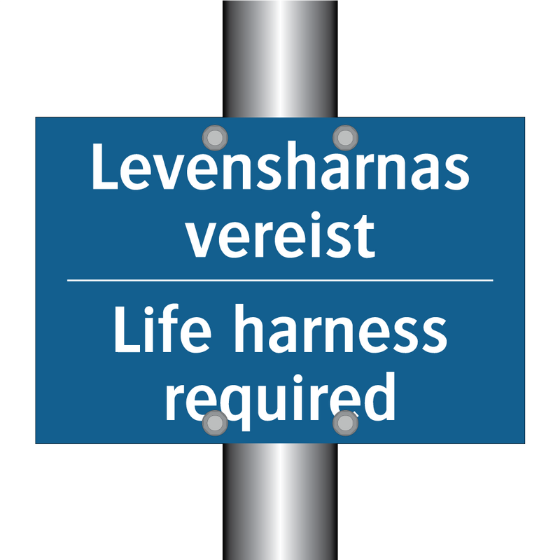 Levensharnas vereist - Life harness required & Levensharnas vereist - Life harness required