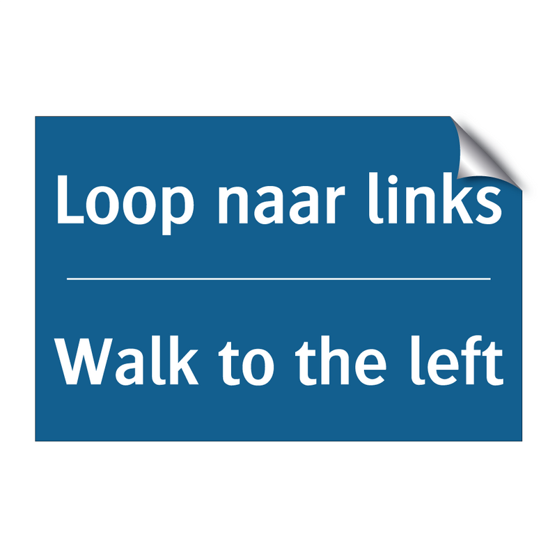 Loop naar links - Walk to the left & Loop naar links - Walk to the left