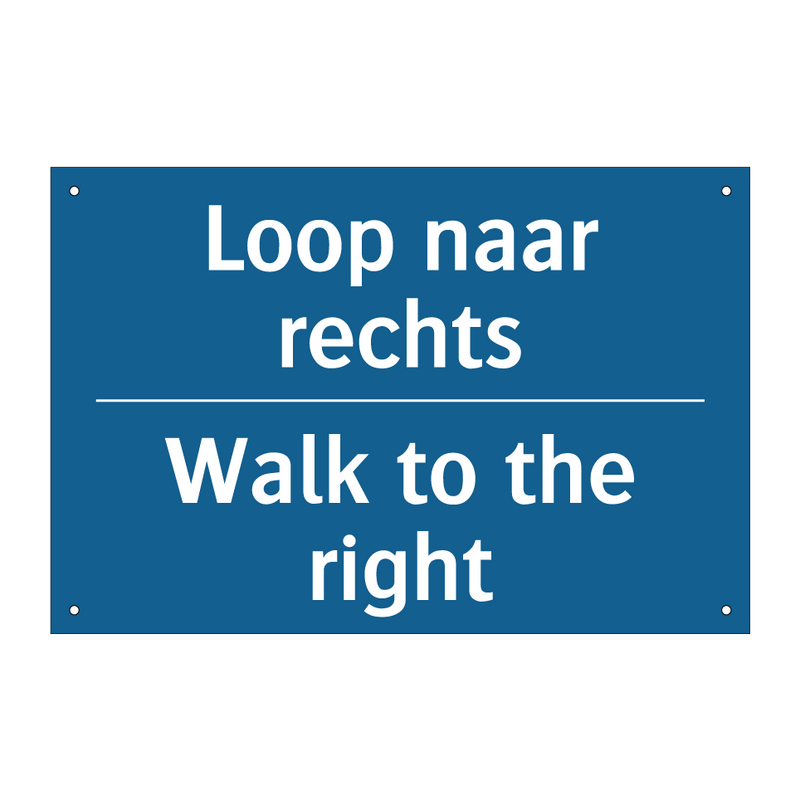 Loop naar rechts - Walk to the right & Loop naar rechts - Walk to the right