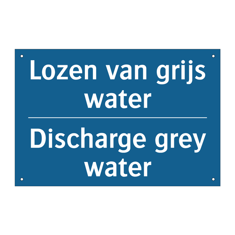 Lozen van grijs water - Discharge grey water & Lozen van grijs water - Discharge grey water