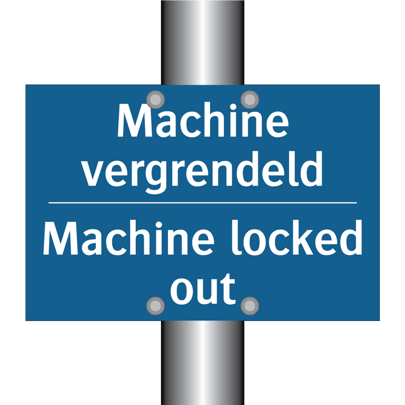 Machine vergrendeld - Machine locked out & Machine vergrendeld - Machine locked out