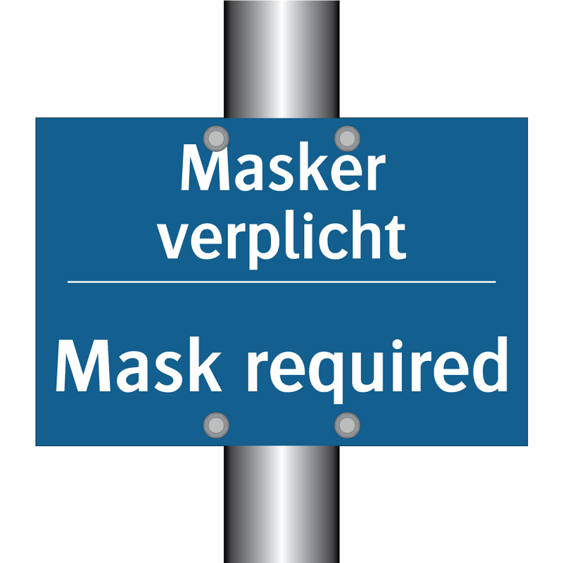 Masker verplicht - Mask required & Masker verplicht - Mask required