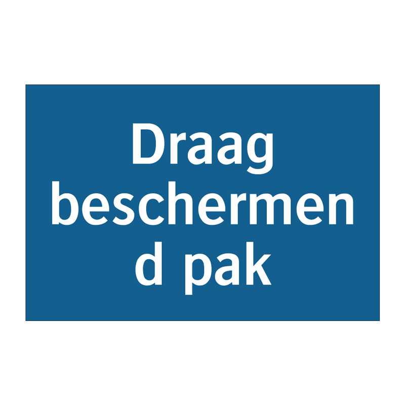 Draag beschermend pak & Draag beschermend pak & Draag beschermend pak & Draag beschermend pak