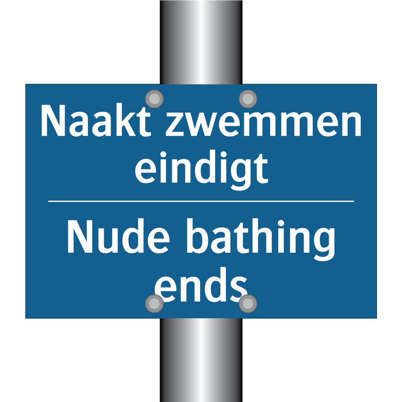 Naakt zwemmen eindigt - Nude bathing ends & Naakt zwemmen eindigt - Nude bathing ends