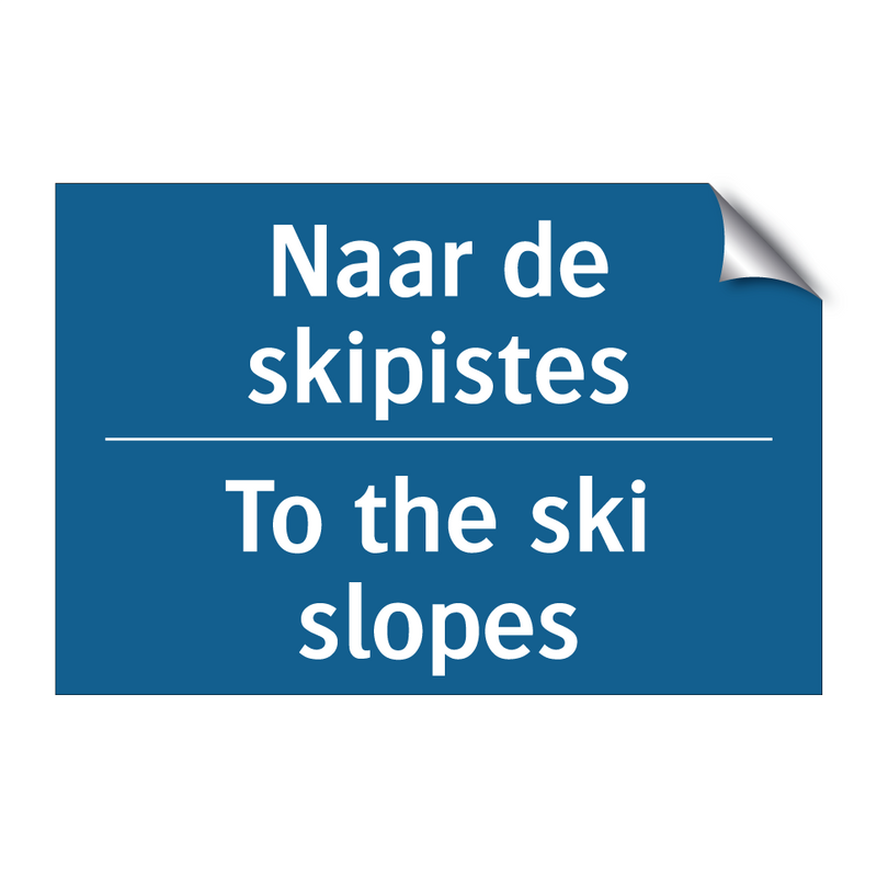 Naar de skipistes - To the ski slopes & Naar de skipistes - To the ski slopes