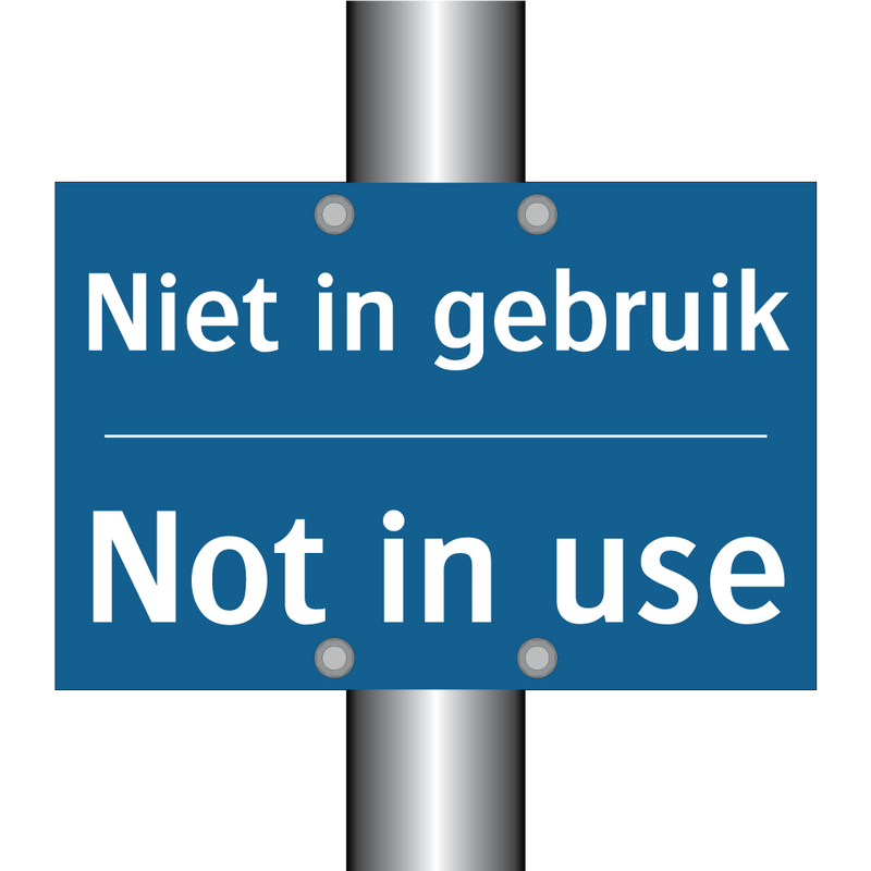 Niet in gebruik - Not in use & Niet in gebruik - Not in use & Niet in gebruik - Not in use