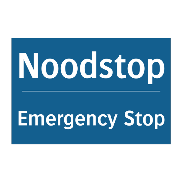 Noodstop - Emergency Stop & Noodstop - Emergency Stop & Noodstop - Emergency Stop