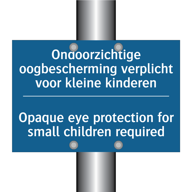 Ondoorzichtige oogbescherming /.../ - Opaque eye protection for small /.../