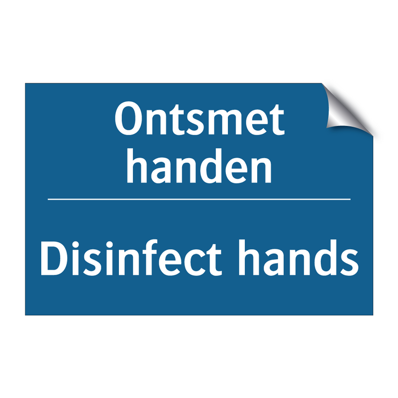 Ontsmet handen - Disinfect hands & Ontsmet handen - Disinfect hands