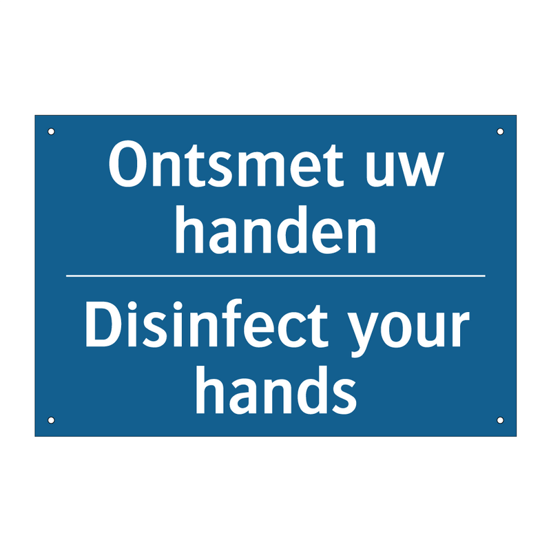 Ontsmet uw handen - Disinfect your hands & Ontsmet uw handen - Disinfect your hands