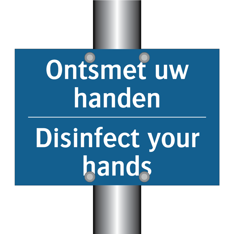 Ontsmet uw handen - Disinfect your hands & Ontsmet uw handen - Disinfect your hands