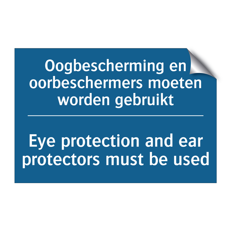 Oogbescherming en oorbeschermers /.../ - Eye protection and ear protectors /.../