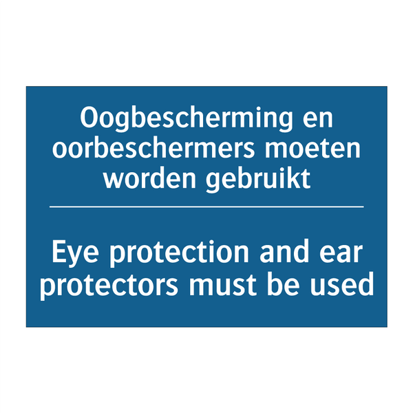 Oogbescherming en oorbeschermers /.../ - Eye protection and ear protectors /.../