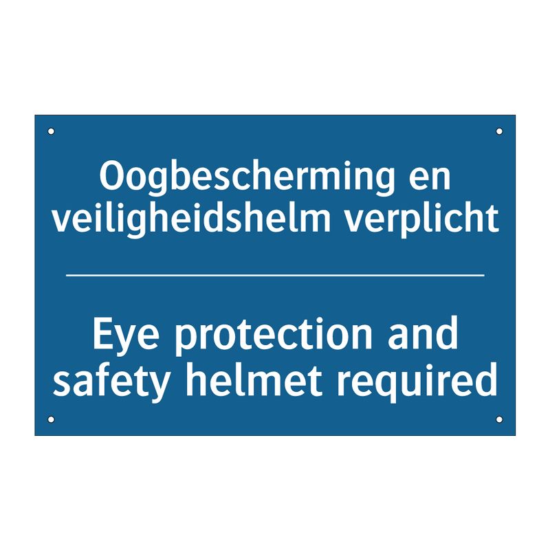 Oogbescherming en veiligheidshelm /.../ - Eye protection and safety helmet /.../