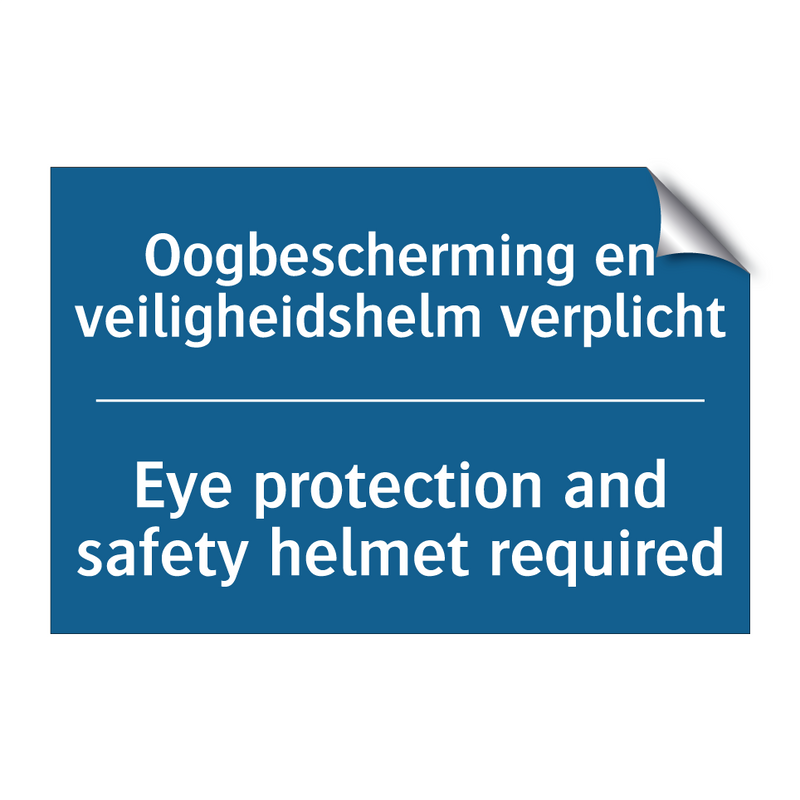 Oogbescherming en veiligheidshelm /.../ - Eye protection and safety helmet /.../