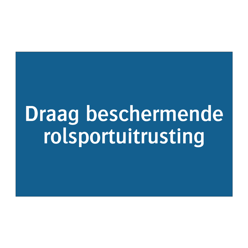 Draag beschermende rolsportuitrusting & Draag beschermende rolsportuitrusting