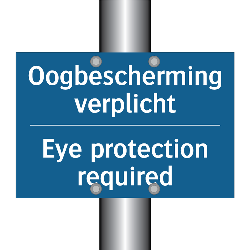 Oogbescherming verplicht - Eye protection required