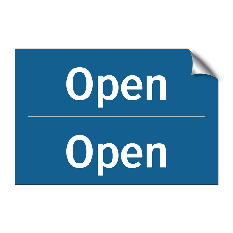 Open - Open & Open - Open & Open - Open & Open - Open