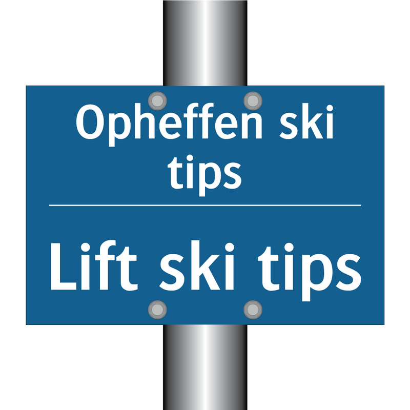 Opheffen ski tips - Lift ski tips & Opheffen ski tips - Lift ski tips