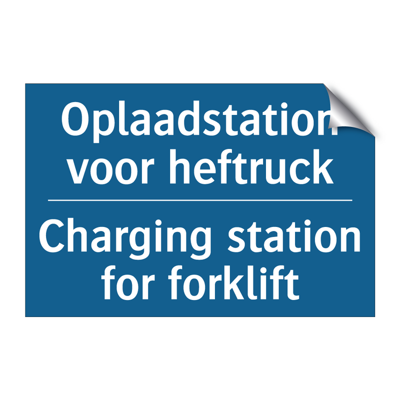 Oplaadstation voor heftruck - Charging station for forklift