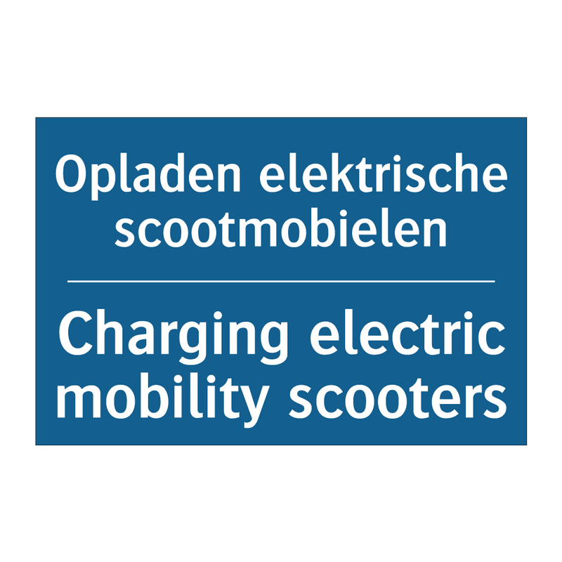 Opladen elektrische scootmobielen /.../ - Charging electric mobility scooters /.../