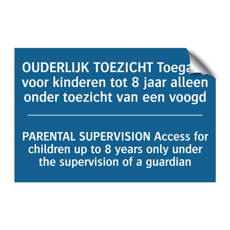 OUDERLIJK TOEZICHT Toegang voor /.../ - PARENTAL SUPERVISION Access for /.../