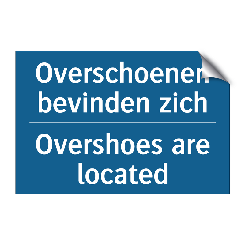 Overschoenen bevinden zich - Overshoes are located