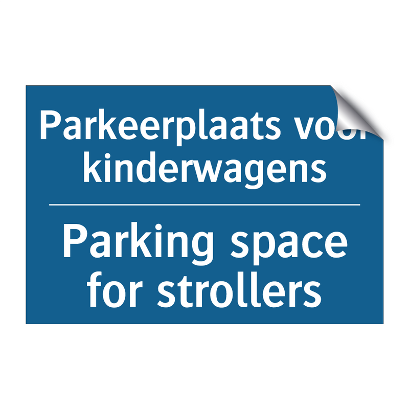 Parkeerplaats voor kinderwagens /.../ - Parking space for strollers