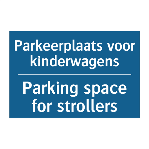 Parkeerplaats voor kinderwagens /.../ - Parking space for strollers