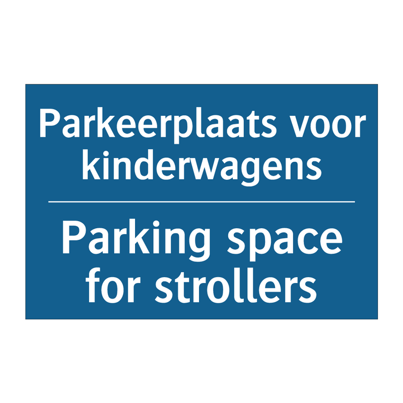 Parkeerplaats voor kinderwagens /.../ - Parking space for strollers