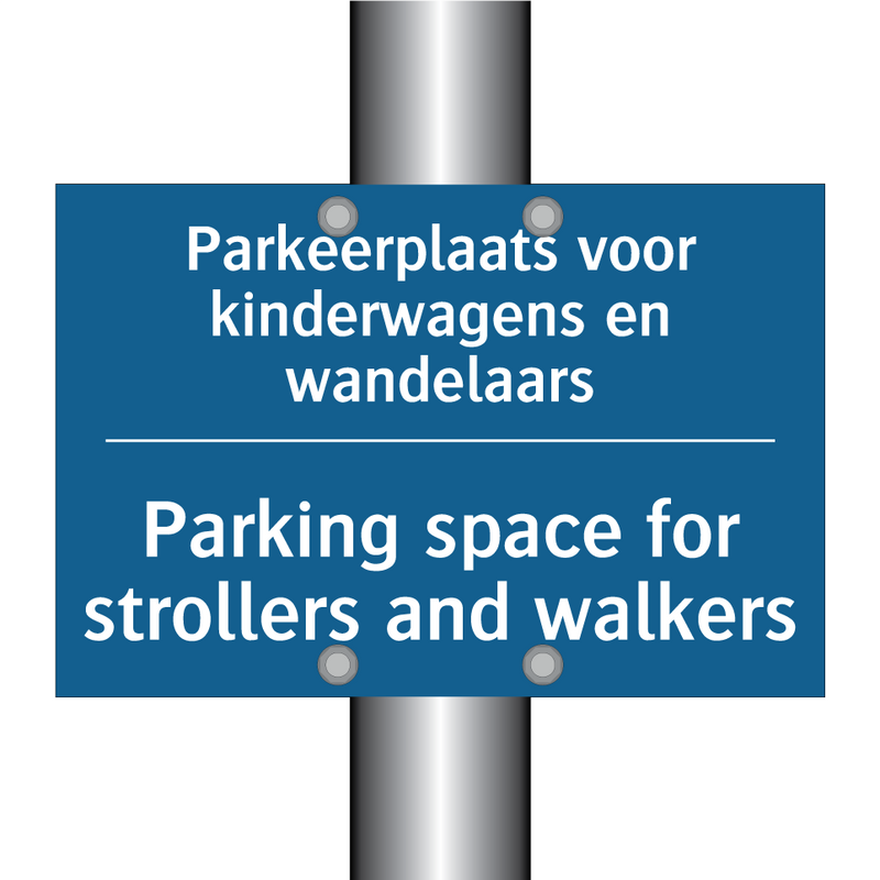 Parkeerplaats voor kinderwagens /.../ - Parking space for strollers and /.../