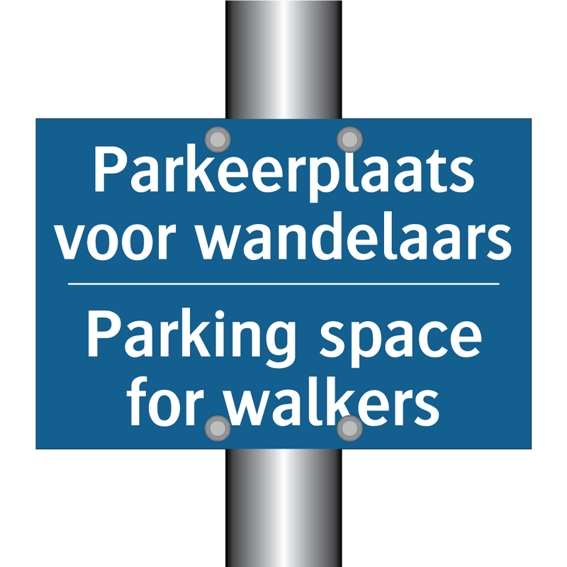 Parkeerplaats voor wandelaars - Parking space for walkers