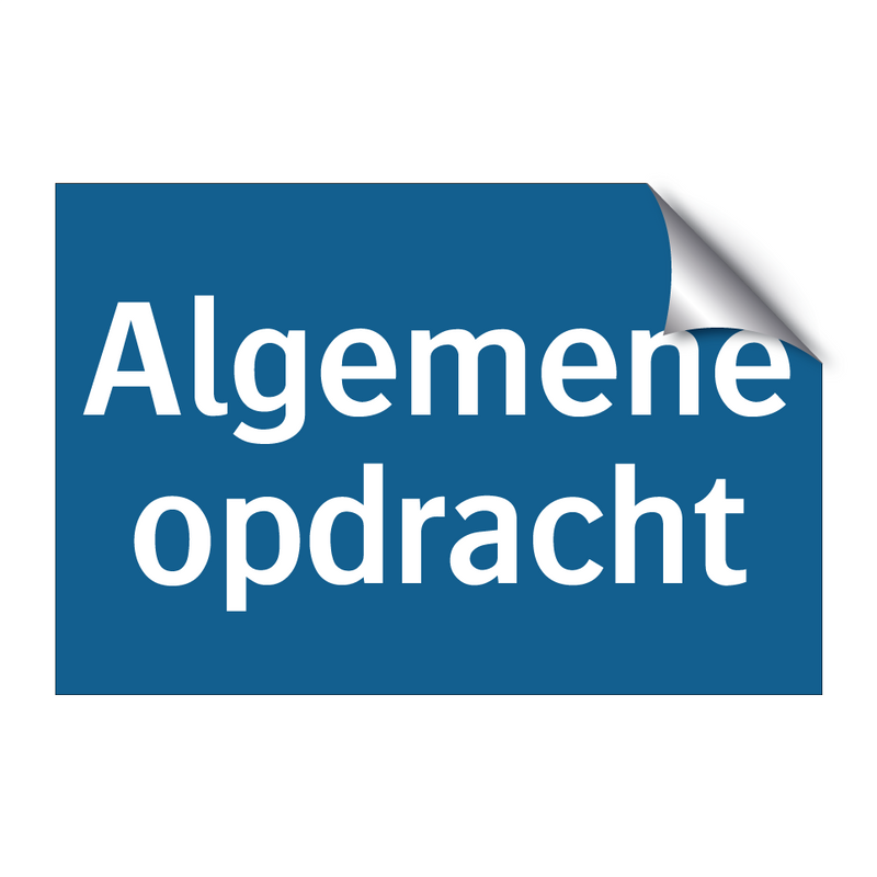 Algemene opdracht & Algemene opdracht & Algemene opdracht & Algemene opdracht